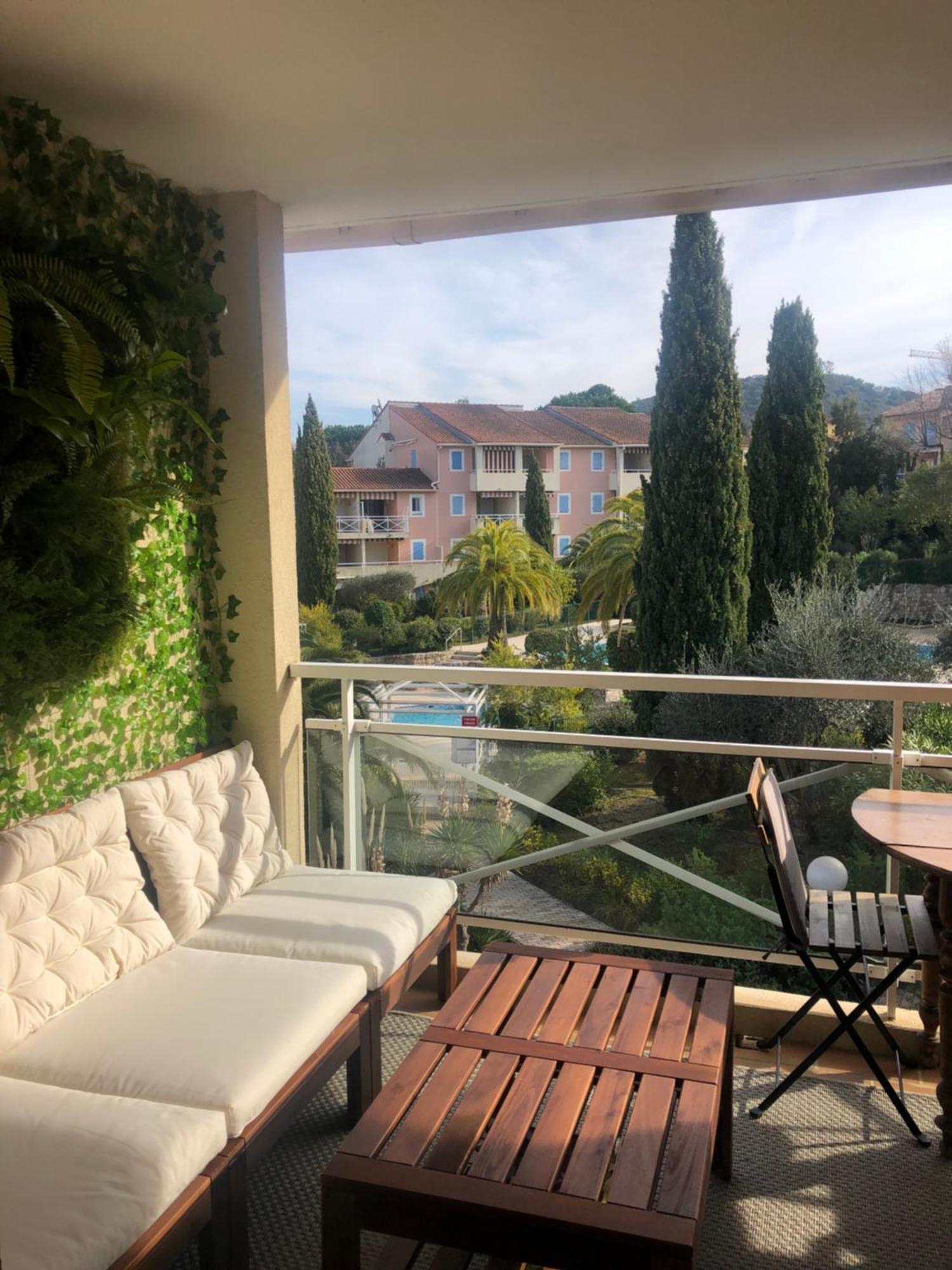 Apartment 2p Terrasse Vue Piscine Et Jardin Tropical Valmer